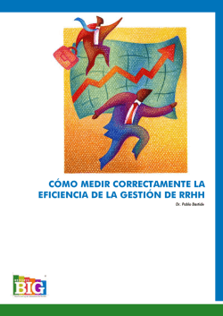 CÓMO MEDIR CORRECTAMENTE LA EFICIENCIA DE - Gestionar