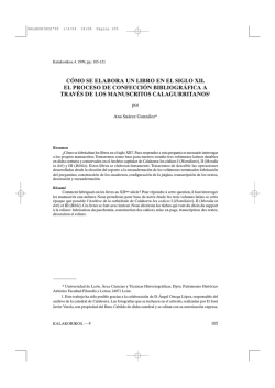 CÓMO SE ELABORA UN LIBRO EN EL SIGLO XII. EL - Dialnet
