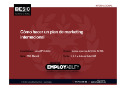 Cómo hacer un plan de marketing internacional - Esic