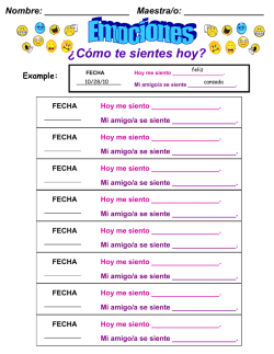 &iquest;C&oacute;mo te sientes hoy?
