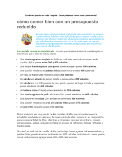 cómo comer bien con un presupuesto reducido