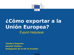 ¿Cómo exportar a la Unión Europea? - Expo Union Europea