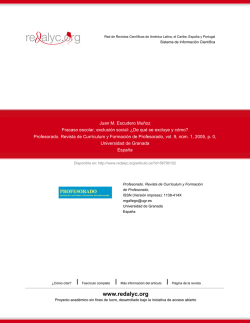 De qu&eacute; se excluye y c&oacute;mo? - Redalyc