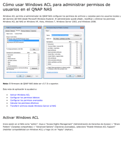 Cómo usar Windows ACL para administrar permisos de usuarios en
