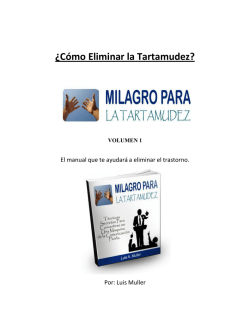 ¿Cómo Eliminar la Tartamudez? - Milagro Para La Tartamudez