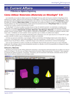 Cómo Utilizar Materiales (Materials) en MineSight® 3-D