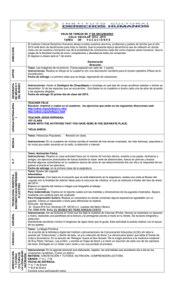 Tareas 1o de Secundaria - Instituto Cultural Derechos Humanos