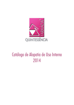 Cat&aacute;logo de Alopatia de Uso Interno