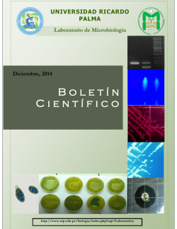 B o l e t í n Científico - Universidad Ricardo Palma