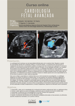 CARDIOLOGÍA FETAL AVANZADA - Medicina Fetal Barcelona