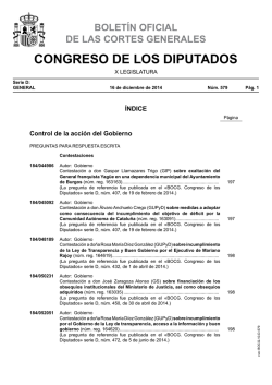 bolet&iacute;n oficial de las cortes generales - Congreso de los Diputados