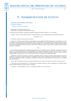V. Administración de Justicia - Gobierno del Principado de Asturias