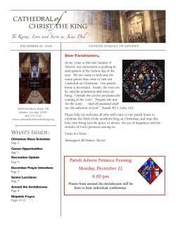 Bulletin - Cathedral of Christ the King