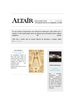 En esta entrega te proponemos una selecci&oacute;n de t&iacute;tulos para - Alta&iuml;r