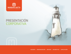 Brochure 2014 - M&aacute;nquez Hatta Consultores Tributarios