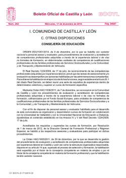Procedimientos de evaluación… - ANPE Castilla y León