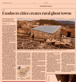 Exodus to cities creates rural ghost towns