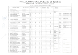 rectificacion a los resultados de evaluacion - (Diresa) Tumbes