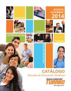 Catálogo de Educación Continua Ago-Dic 2014 - Sistema