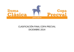 Clasificación General y Final Copa Precval 2014 (pdf)