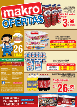 S/. 26.89 S/. 3.99 - Makro