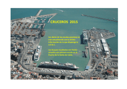 CRUCEROS 2015 - Autoridad Portuaria de la Bahía de Cádiz