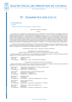 IV. Administración Local - Gobierno del Principado de Asturias