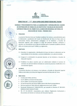 directiva n° 0'87- -2014-uper-oad-drset/gob.reg.tacna - Dirección