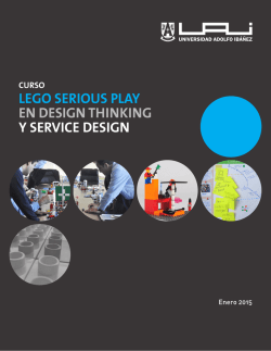 lego serious play en design thinking y service design - Universidad