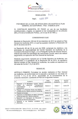 Resolución 265 de 2014 - contraloria municipal de itagüí