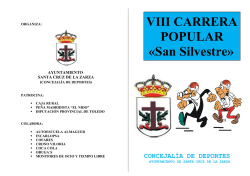 POPULAR «San Silvestre» - Ayuntamiento de Santa Cruz de la Zarza