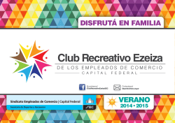 Descargar folleto del Club Recreativo Ezeiza: VERANO 2014