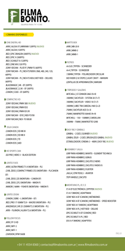 Equipment List - FILMABONITO copy