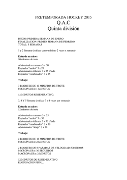 Q.A.C Quinta división - Quilmes Hockey