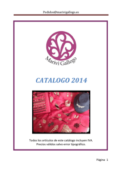CATALOGO 2014 - Marivi Gallego