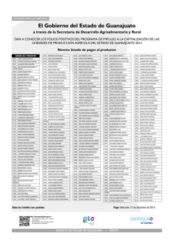 Folios autorizados en acta 09/2014. - Secretar&iacute;a de Desarrollo