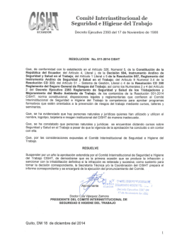 RESOLUCION No. 011-2014 CISHT(Nueva)