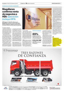 Magallanes confirma venta de negocios a HDI: operación - Pulso