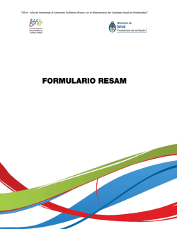 Formulario RESAM (versión para imprimir)