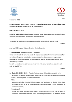 24.06.2014 - Comisión Sectorial de Enseñanza