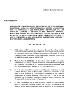 Acuerdo de la Junta General Ejecutiva del Instituto Nacional - Inicio