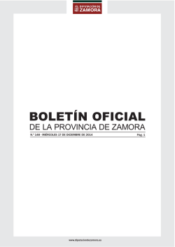 Descargar BOP completo - Diputaci&oacute;n de Zamora