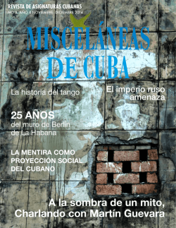 no 3, año x noviembre–diciembre 2014 - Misceláneas de Cuba