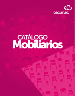 Catálogo de Mobiliarios - Cecomsa