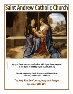 The Holy Family of Jesus, Mary and Joseph - St. Andrew Catholic