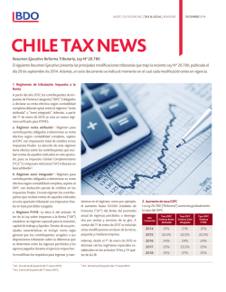 Informativo Tributario Diciembre 2014 - BDO Chile