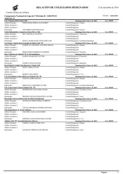 Designaciones arbitrales, Segunda Divisi&oacute;n B, Grupo II, Jornada 19