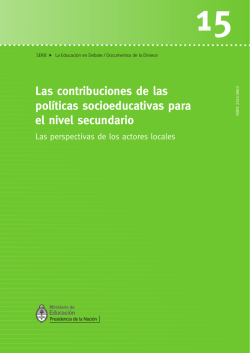 Serie Educaci&oacute;n en Debate Nro. 15 - Minisitios del Ministerio de