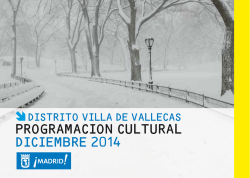 programacion cultural diciembre 2014 - Ayuntamiento de Madrid