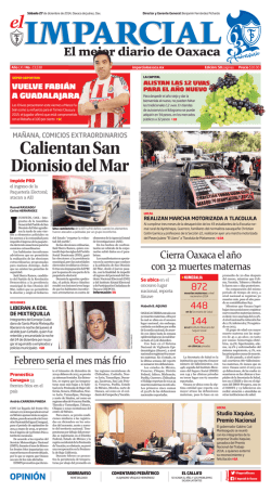 Calientan San Dionisio del Mar - El Imparcial